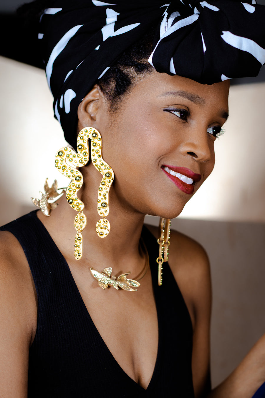 Vyne Clay Gold Studded